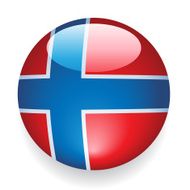 World Flag Button Norway