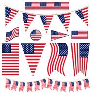 USA Bunting Pennants and Flags N2