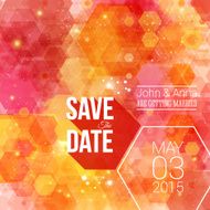 Save the date for personal holiday Wedding invitation Vector i