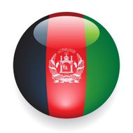 World Flag Button Afghanistan