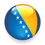 World Flag Button Bosnia and Herzegovina