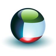 Kuwait Flag Sphere