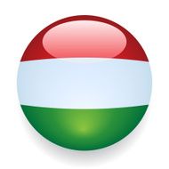 World Flag Button Hungary