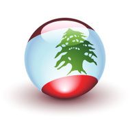 Lebanon Flag Sphere