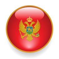 World Flag Button Montenegro