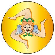 Badge of sicilia - Tricania Italy