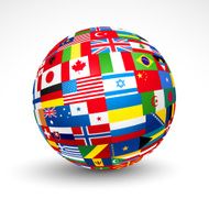World flags sphere N2