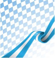 bavarian ribbon flag on background