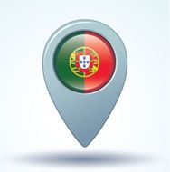 Flag of Portugal vector illustration