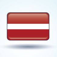 Flag of Latvia vector illustration