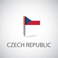 czech flag pin