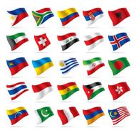 Set of world flags 3