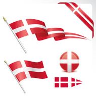 Danish Flag Set