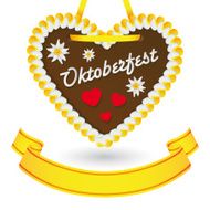 Gingerbread Cookie Heart Vector N2