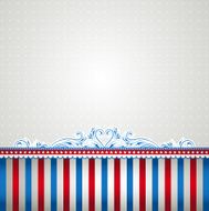 square USA background with decorative ornaments