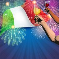Italian holiday background Cheers N2