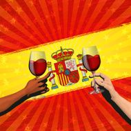 Spanish holiday background Cheers!