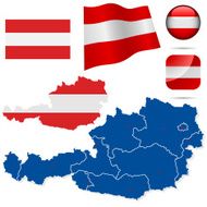 Austria vector set