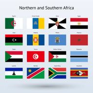 Northern and Southern Africa Flags Collection