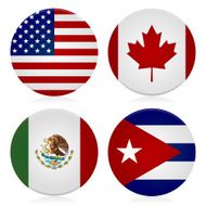 Flag Icons - North America