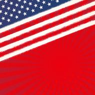 Independence Day background Paint brush stroking flag