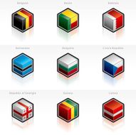 Flag Icons Set Design Elements N21