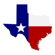 map of the U S state Texas