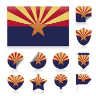 Arizona flag set