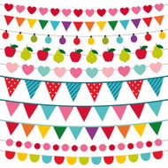 Birthday party vector decoration