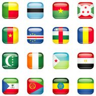 Africa square Flags B