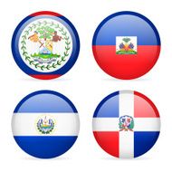 Round Flag Icon Collection - Central America N2