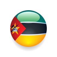 World Flag Button Mozambique