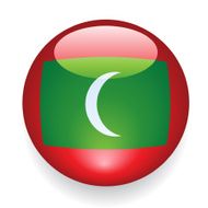 World Flag Button Maldives