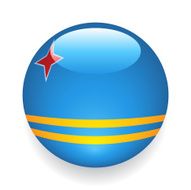 World Flag Button Aruba