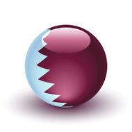 Qatar Flag Sphere