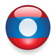 World Flag Button Laos