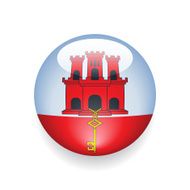 World Flag Button Gibraltar