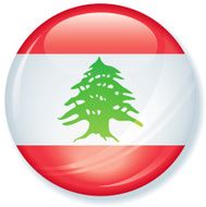 Lebanon Flag Super Glossy