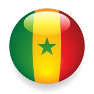 World Flag Button Senegal