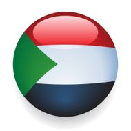 World Flag Button Sudan
