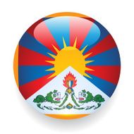 World Flag Button Tibet
