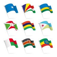 World flags waving N24