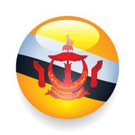 World Flag Button Brunei