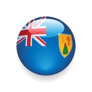 World Flag Button Turks and Caicos Islands