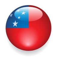 World Flag Button Samoa