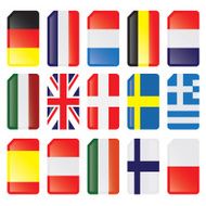 Sim card flags