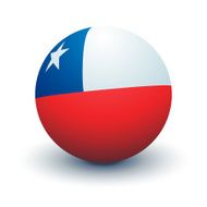 Chile Flag Sphere Vector
