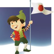 Elf with Flag