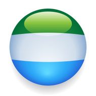 World Flag Button Sierra Leone