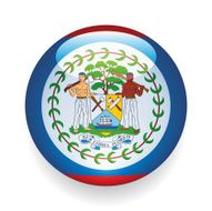 World Flag Button Belize